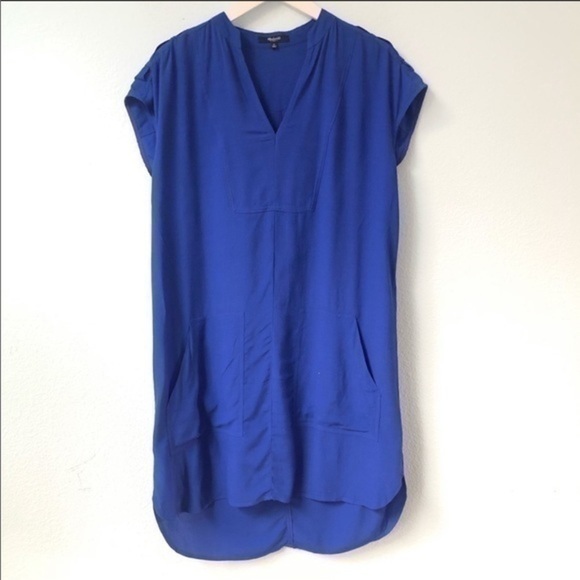 EUC Madewell cobalt blue dress - Picture 3 of 9